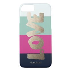 Personalized | Luxe Stripes iPhone 7 Case