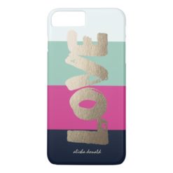 Personalized | Luxe Stripes iPhone 7 Plus Case