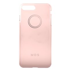 Personalized Pink Rose Monogram iPhone 7 Plus Case