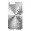Personalized Stainless Steel Metallic Radial Look iPhone 7 Plus Case