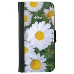 Personalized iPhone 6 Wallet Cases Daisy Add Photo