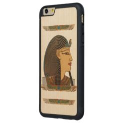 Pharaoh Egyptian Folk Art Carved Maple iPhone 6 Plus Bumper