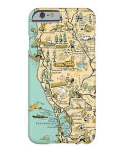 Pictorial Map of Coast of Northern California Barely There iPhone 6 Case