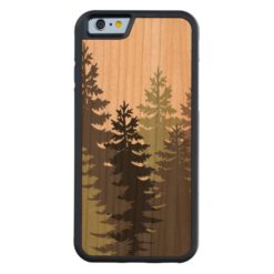 Pine Trees Carved Cherry iPhone 6 Bumper