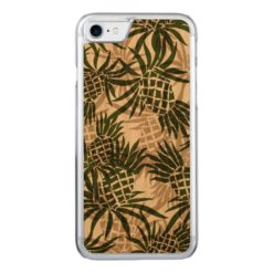 Pineapple Camo Hawaiian Tropical Carved iPhone 7 Case