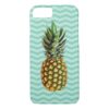 Pineapple lover mint green chevron iPhone 7 case