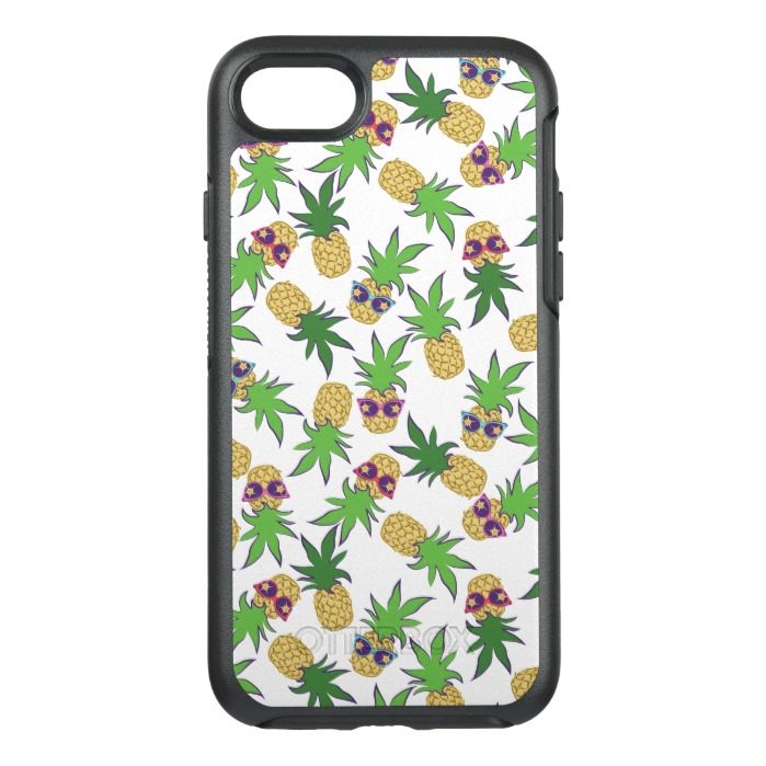 Pineapples with Sunglasses Pattern OtterBox Symmetry iPhone 7 Case