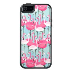 Pink And White Crowd Of Flamingos OtterBox iPhone 5/5s/SE Case
