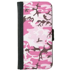 Pink Camouflage iPhone 6/6s Wallet Case