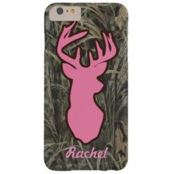 Pink Deer Head Camo iPhone 6 plus case