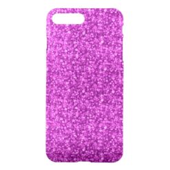 Pink Faux Glitter And Sparkles iPhone 7 Plus Case