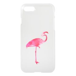 Pink Flamingo Watercolor Silhouette Florida Birds iPhone 7 Case