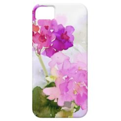 Pink Flowers Painting iPhone SE/5/5s Case