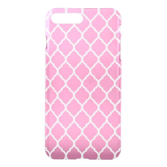 Pink Moroccan Quatrefoil iPhone 7 Plus Case