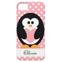 Pink Penguin Love iPhone SE/5/5s Case
