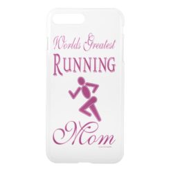 Pink Purple Worlds Greatest Running Mom V iPhone 7 Plus Case