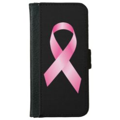 Pink Ribbon - Breast Cancer Awareness Wallet Phone Case For iPhone 6/6s