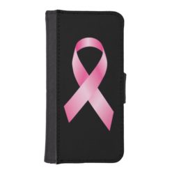 Pink Ribbon - Breast Cancer Awareness iPhone SE/5/5s Wallet Case