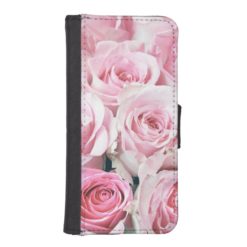 Pink Roses iPhone 5 5S Wallet Case