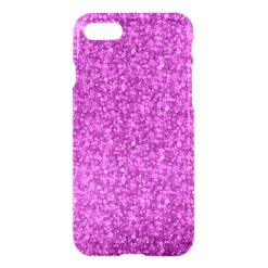 Pink Tones Faux Glitter And Sparkless iPhone 7 Case