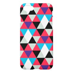Pink Triangular Geometric Pattern iPhone 7 Case