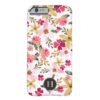 Pink Watercolor Floral Barely There iPhone 6 Case