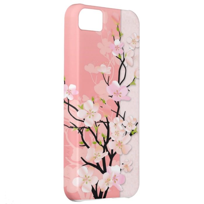 Pink and Coral Blossom Branch iPhone 5C Case