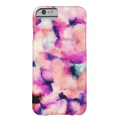 Pink and Purple Cloudy Watercolor Abstract Barely There iPhone 6 Case
