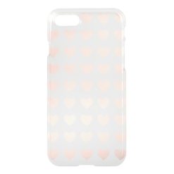Pink heart pattern iPhone 7 case