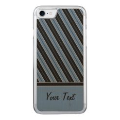Pinstripes diagonal stripes text Carved iPhone 7 case