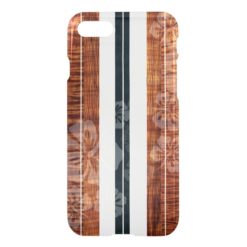 PixDezines Surf Board/Hibiscus/Faux Koa iPhone 7 Case