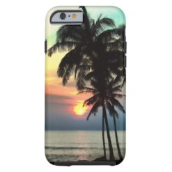 PixDezines hawaii/sunset/beach/fantasy Tough iPhone 6 Case
