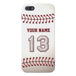 Player Number 13 - Cool Baseball Stitches iPhone SE/5/5s Case