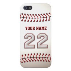 Player Number 22 - Cool Baseball Stitches Case For iPhone SE/5/5s