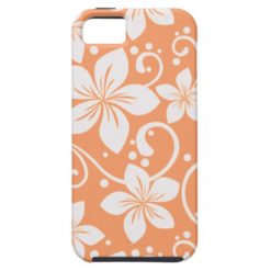 Plumeria Swirl Orange iPhone SE/5/5s Case