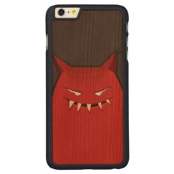 Pointy Ears Red Evil Monster Carved Cherry iPhone 6 Plus Case