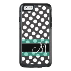 Polka Dot Pattern with Monogram OtterBox iPhone 6/6s Case