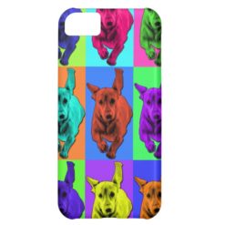Pop Art Running Dachshund Ears Flapping Case For iPhone 5C