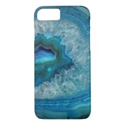 Pretty Blue Geode Gemstone Case