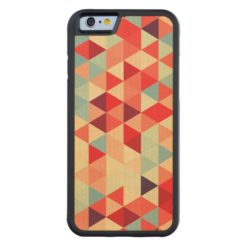 Pretty Triangle pattern II + your ideas Carved Maple iPhone 6 Bumper Case