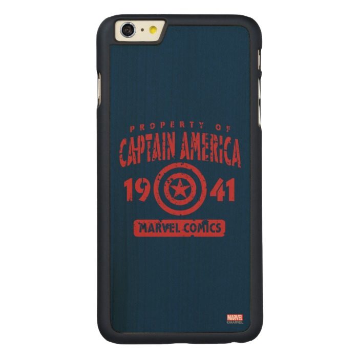 Property Of Captain America Carved Maple iPhone 6 Plus Slim Case