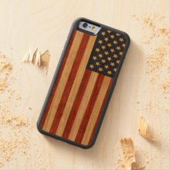 Proud to be American Rustic Americana Carved Cherry iPhone 6 Bumper Case