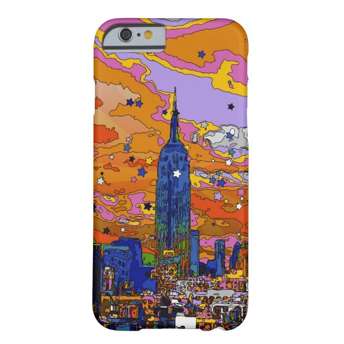 Psychedelic NYC Empire State Building & Skyline A1 Barely There iPhone 6 Case