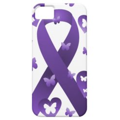 Purple Awareness Ribbon iPhone SE/5/5s Case
