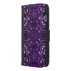 Purple Bling Abstract iPhone 6/6s Plus Wallet Case