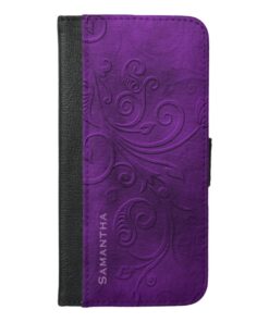 Purple Flourish iPhone 6 Plus Wallet Case