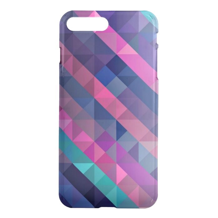 Purple Geometric Pattern iPhone 7 Plus Case