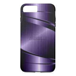 Purple Shiny Metallic Design iPhone 7 Plus Case
