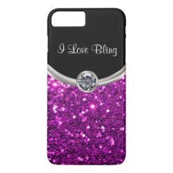 Purple Stylish Bling iPhone 7 Plus Case