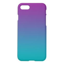 Purple & Teal Ombre iPhone 7 Case